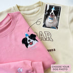 Custom Dog Face Embroidered Sweatshirt