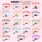 Mcqueen Sally Sweatshirt, Cars Movie Embroidered Sweatshirt, Cartoon Family Sweat