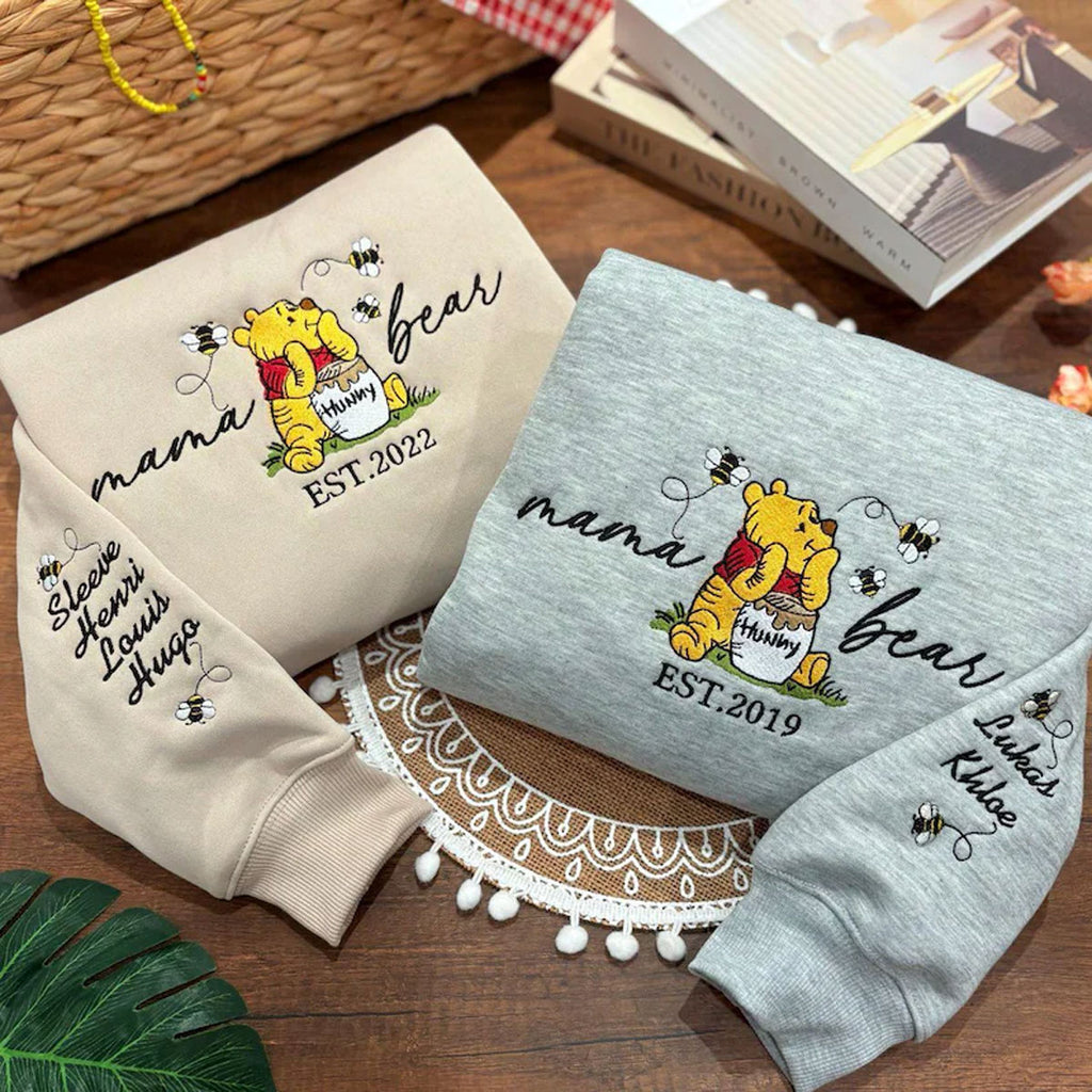 Custom Mama Bear Sweatshirt with Kids Names