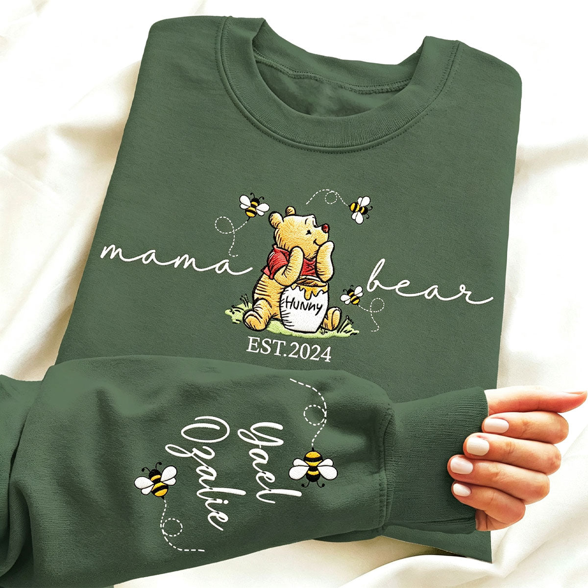 Custom Mama Bear Sweatshirt with Kids Names