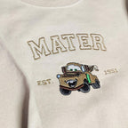 Mcqueen Sally Sweatshirt, Cars Movie Embroidered Sweatshirt, Cartoon Family Sweat