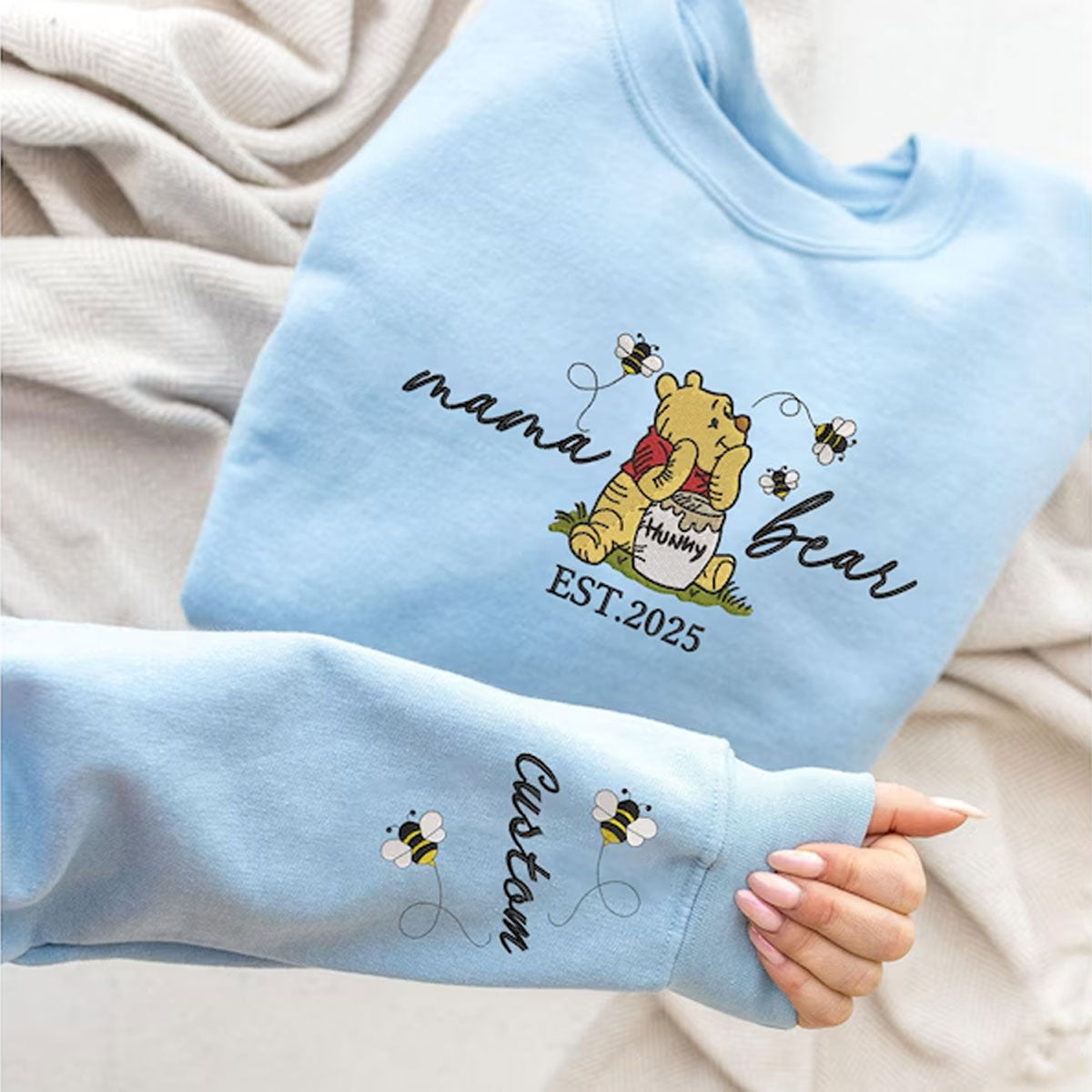 Custom Mama Bear Sweatshirt with Kids Names