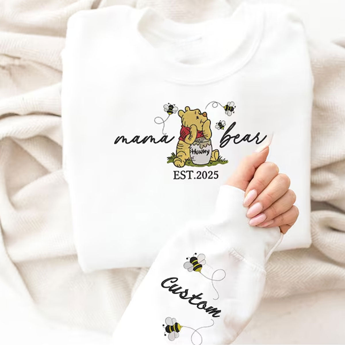 Custom Mama Bear Sweatshirt with Kids Names