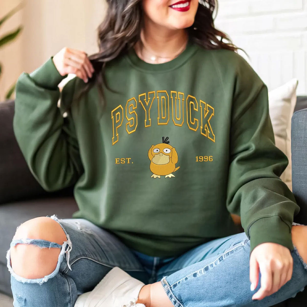 Personalized Pockemon Anime Characters Embroidered Sweatshirt