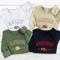 Mcqueen Sally Sweatshirt, Cars Movie Embroidered Sweatshirt, Cartoon Family Sweat