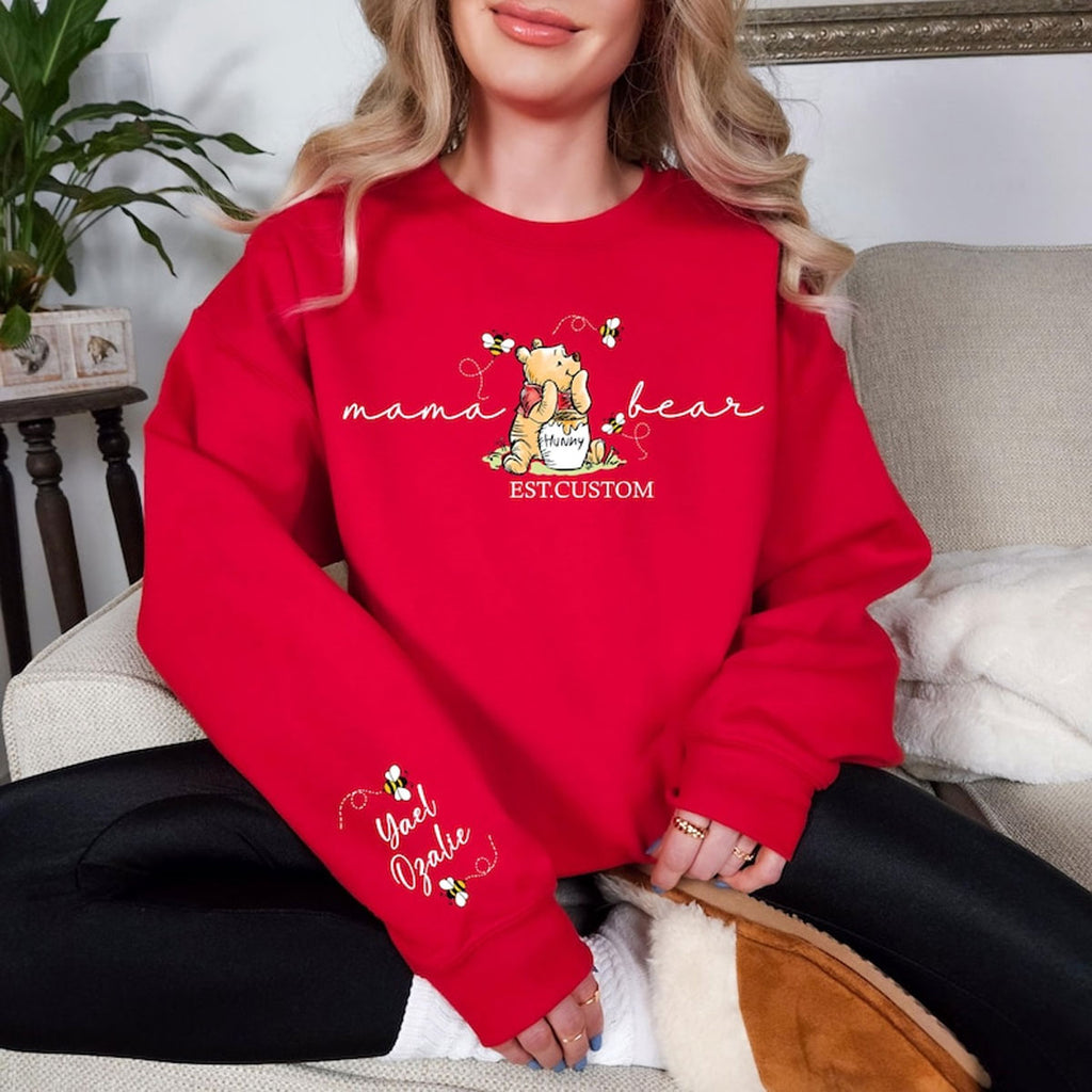 Custom Mama Bear Sweatshirt with Kids Names