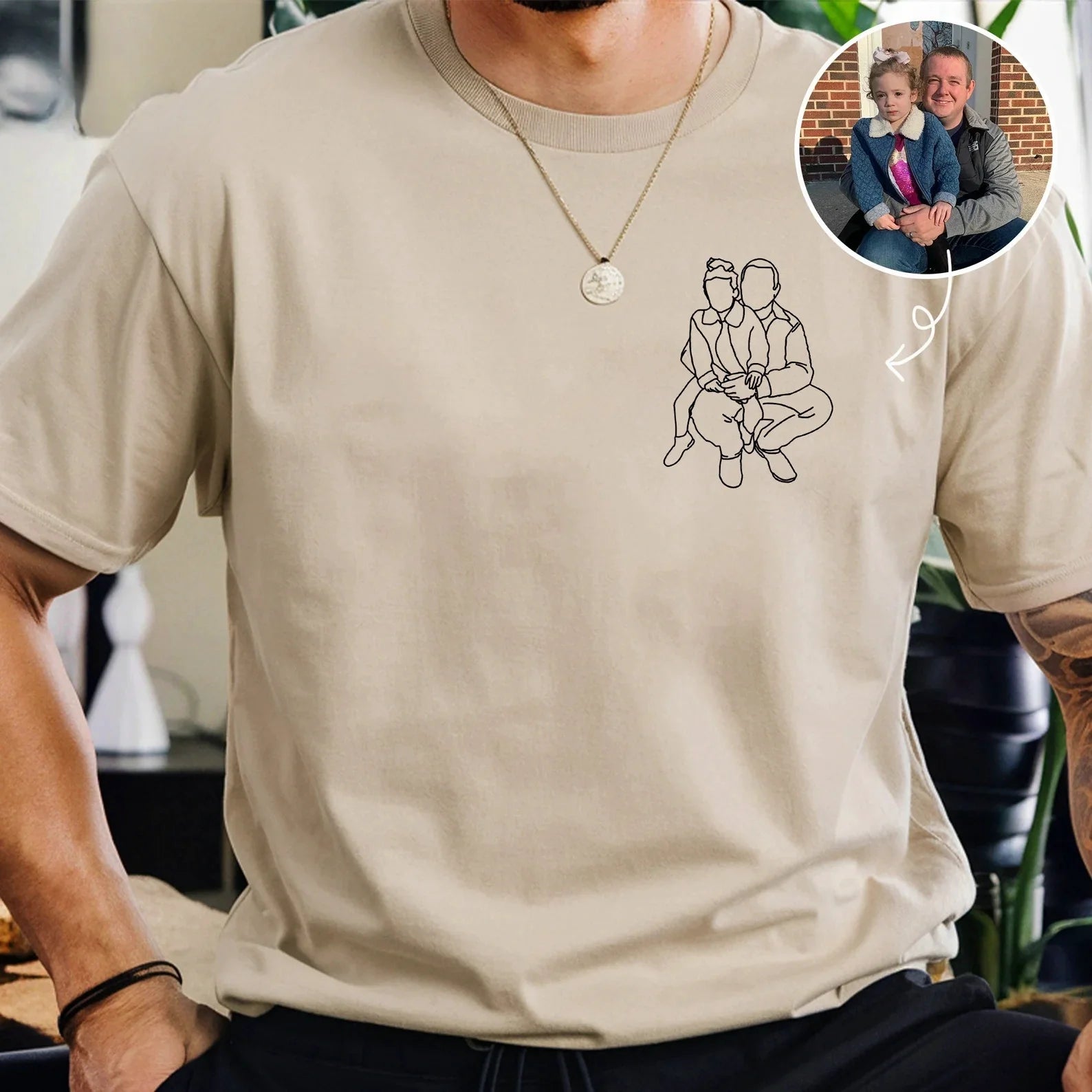 Dad and me-Custom Photo Shirt