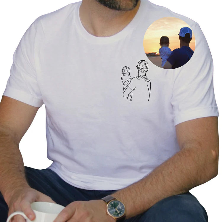 Dad and me-Custom Photo Shirt