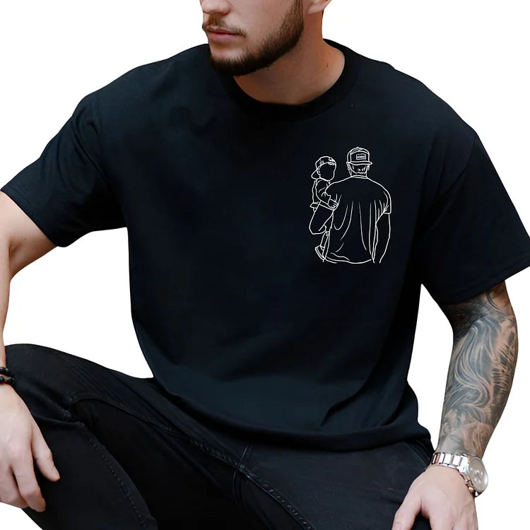 Dad and me-Custom Photo Shirt
