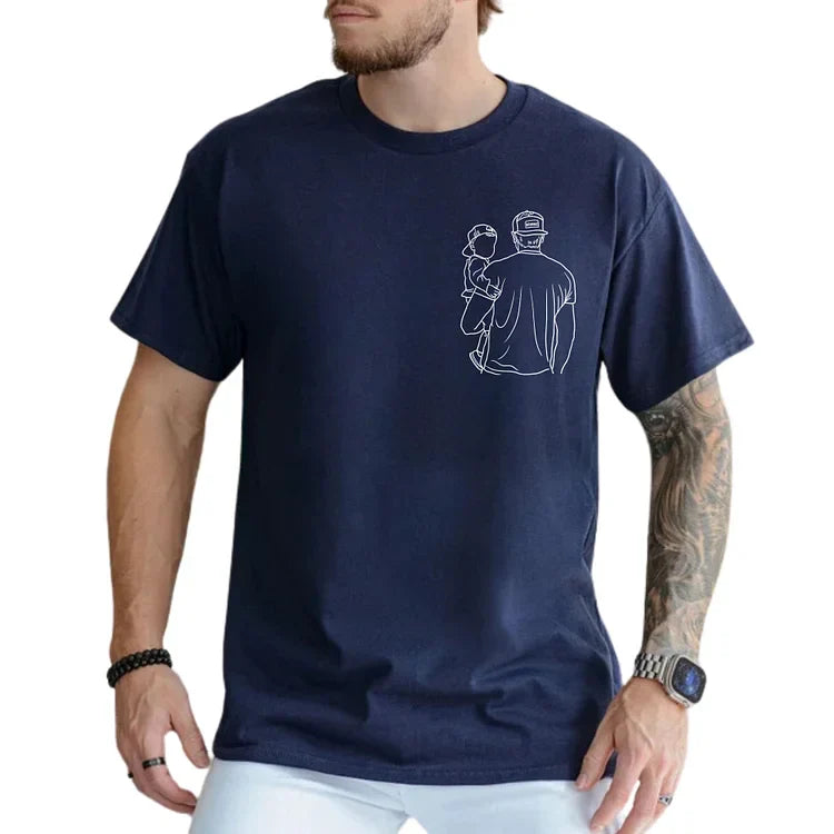 Dad and me-Custom Photo Shirt