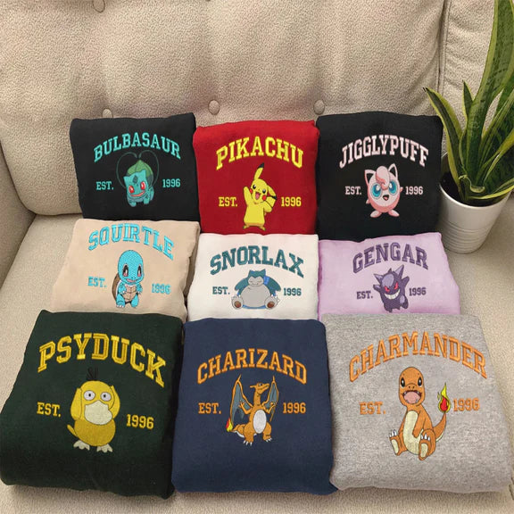Pokemon Collection Embroidered Sweatshirt
