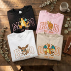 Personalized Mom Dad & Kid Crewnecks Custom Family Embroidered Sweatshirt