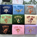 Invincble Characters Comic Embroidered Sweatshirt