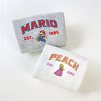 Matching Mario Embroidered Sweatshirt, Mario and Princess Hoodie