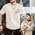Dad and me-Custom Photo Shirt