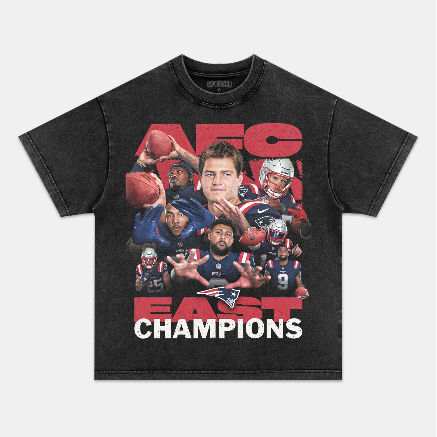 NEW ENGLAND PATRIOTS & AFC EAST CHAMPIONS TEE