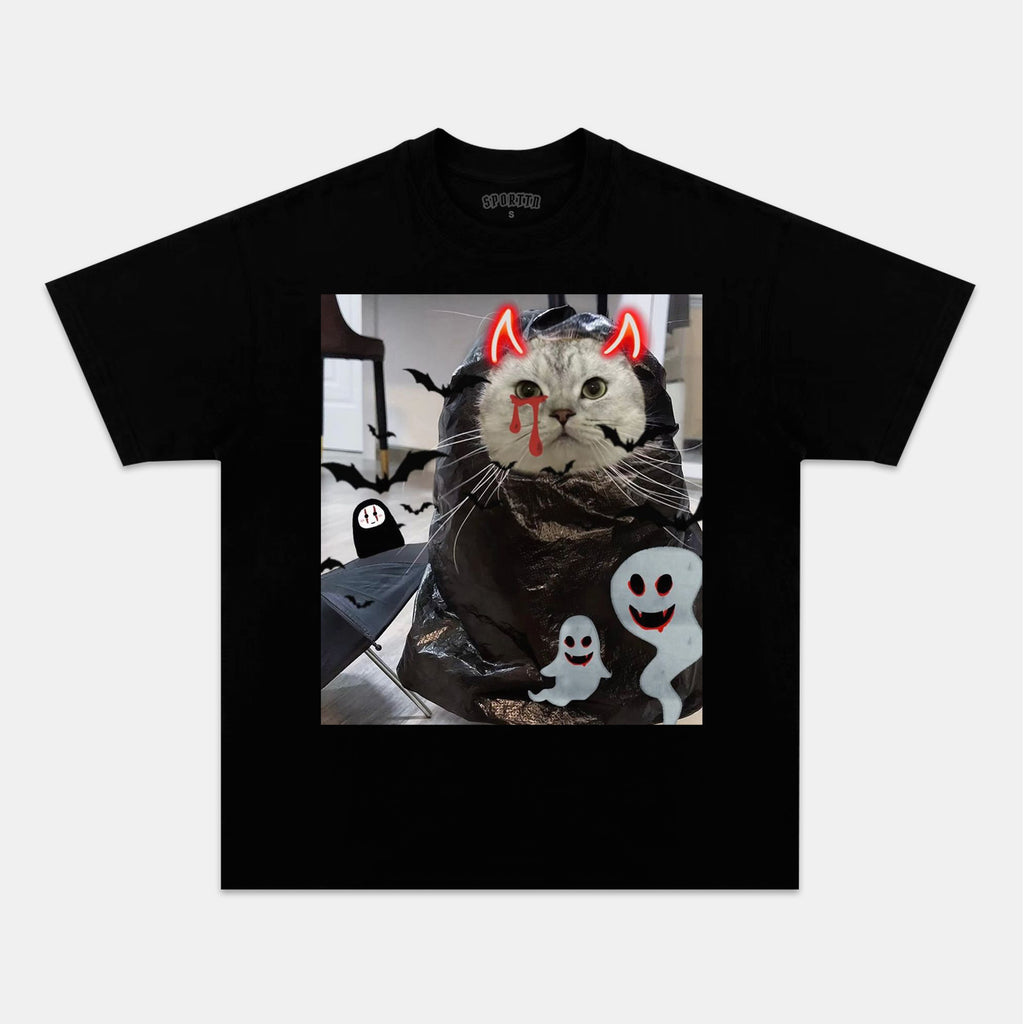 HALLOWEEN FUNNY CAT V4 TEE