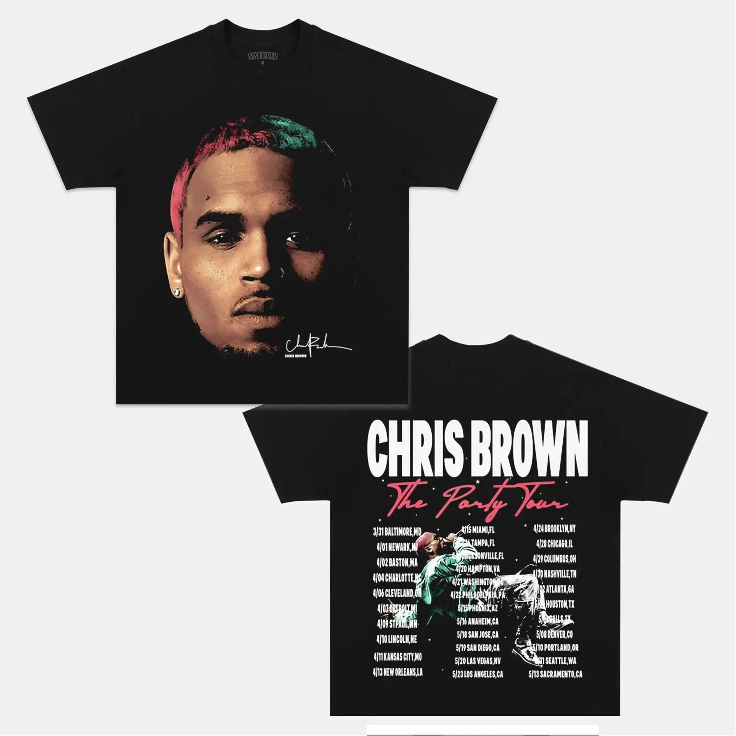 NEW CHRIS BROWN VINTAGE TEE