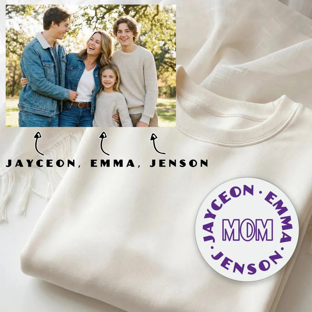 Custom Kids Names around Mom Jumper