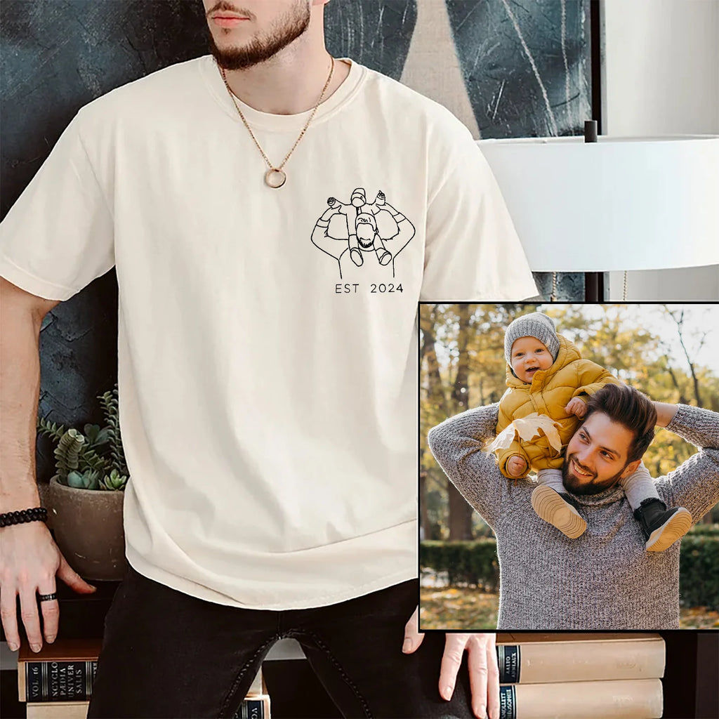 Dad and me-Custom Photo Shirt