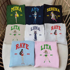 Sailor Moon Embroidered Shirt, Magical Sweatshirt Hoodie Embroidery