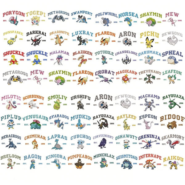 Pokemon Collection Embroidered Sweatshirt