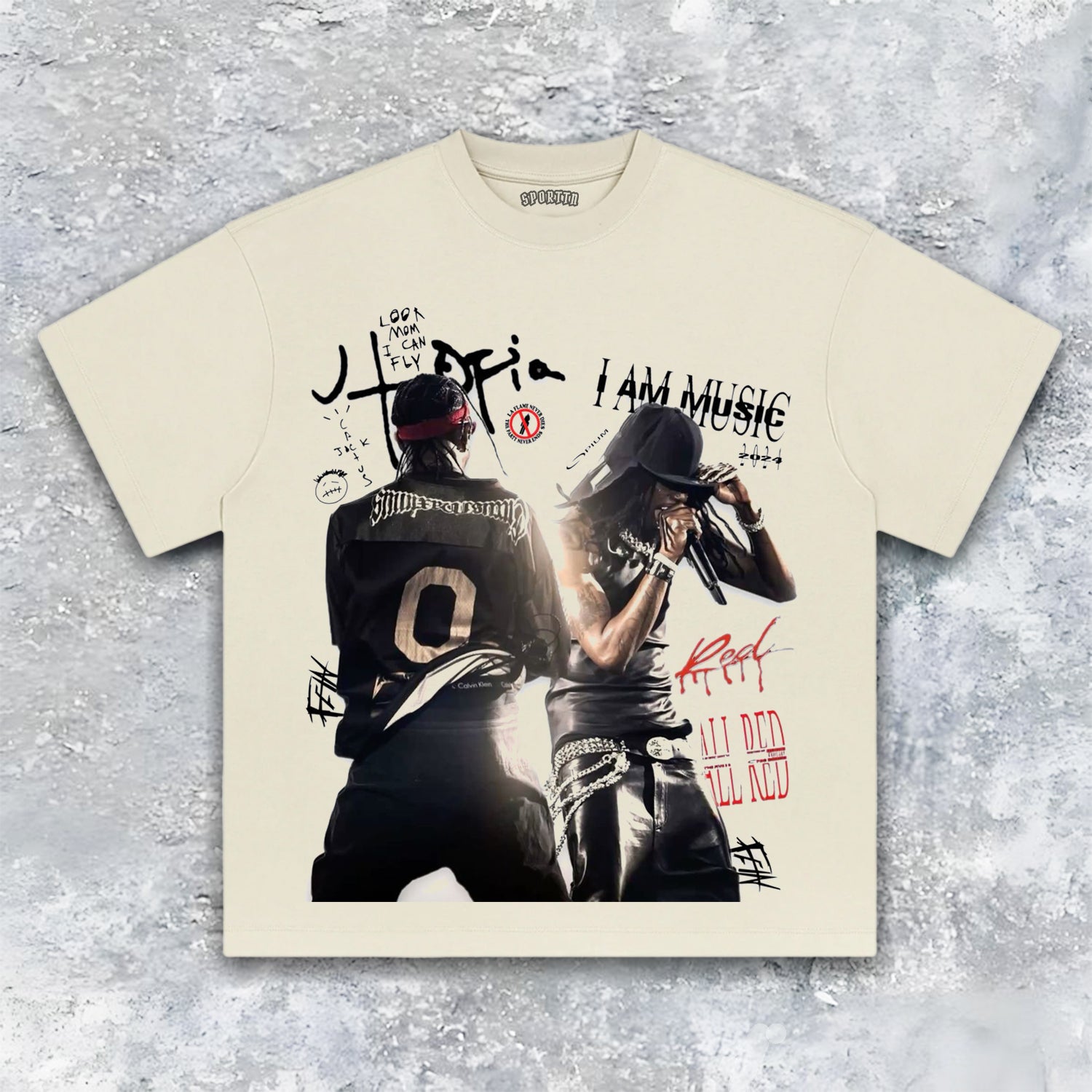 TRAVIS SCOTT & PLAYBOI CARTI RETRO  TEE