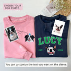 Custom Dog Face Embroidered Sweatshirt