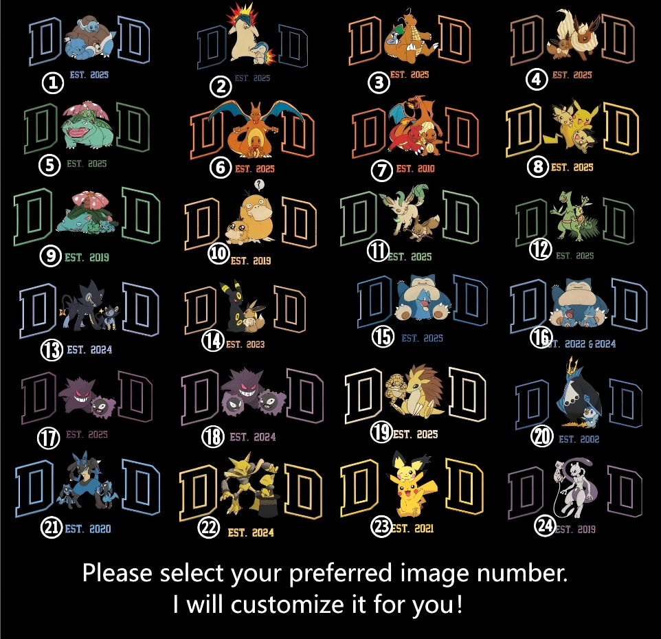 Custom PokaDad Embroidered Shirt