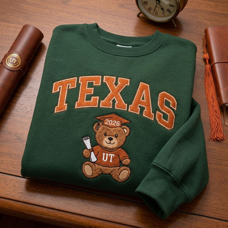 University Graduation Embroidered Sweatshirt