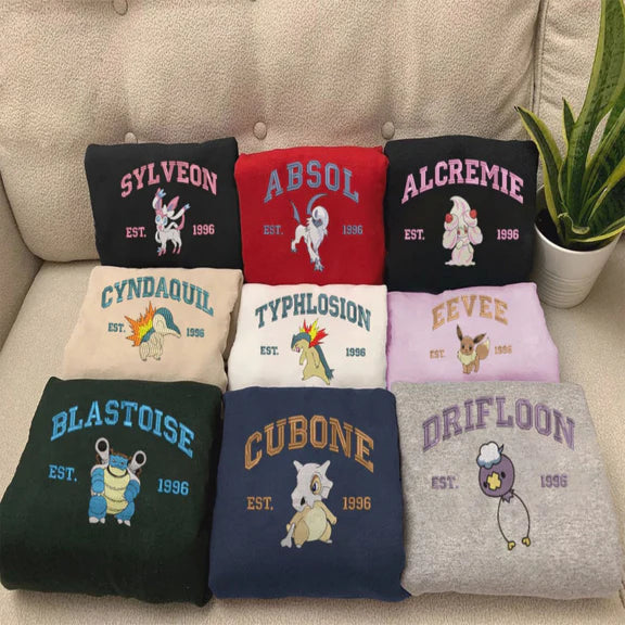 Pokemon Collection Embroidered Sweatshirt