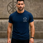 Personalized men's t-shirt for dad with children's names and birth years as a Father's Day gift