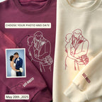 Anniversary Custom Embroidered Sweatshirt Gifts for parents