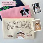 Custom Dog Face Embroidered Sweatshirt