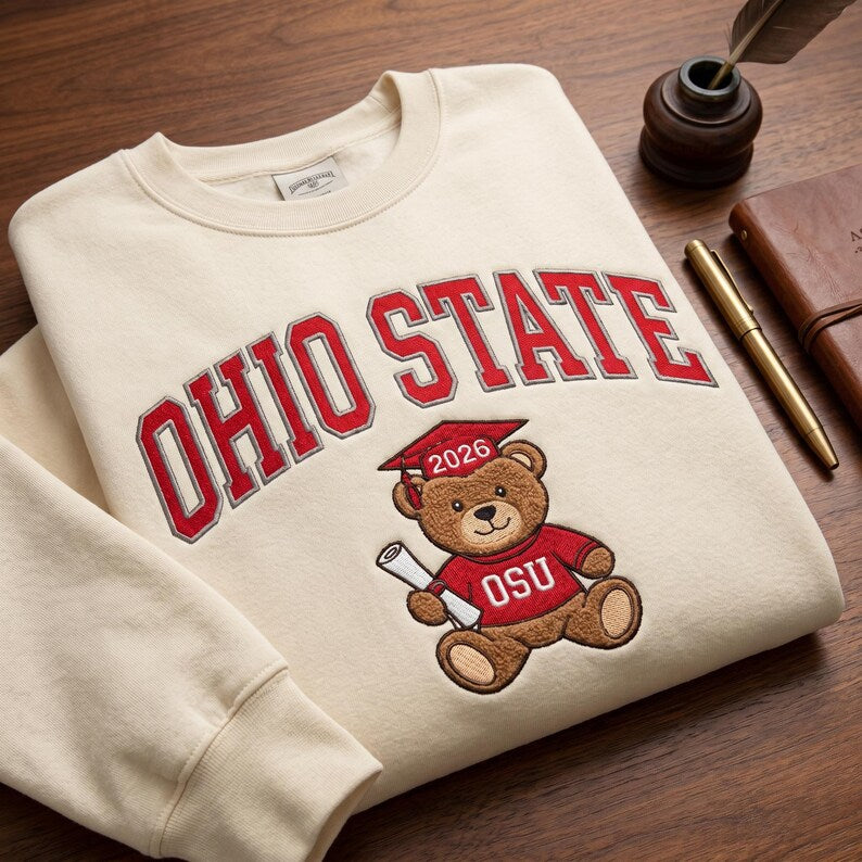 University Graduation Embroidered Sweatshirt
