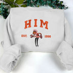 Powerpuff Girls Character Embroidered Sweatshirt, Cartoon Hoodie