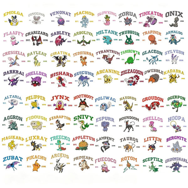 Pokemon Collection Embroidered Sweatshirt
