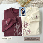 Anniversary Custom Embroidered Sweatshirt Gifts for parents