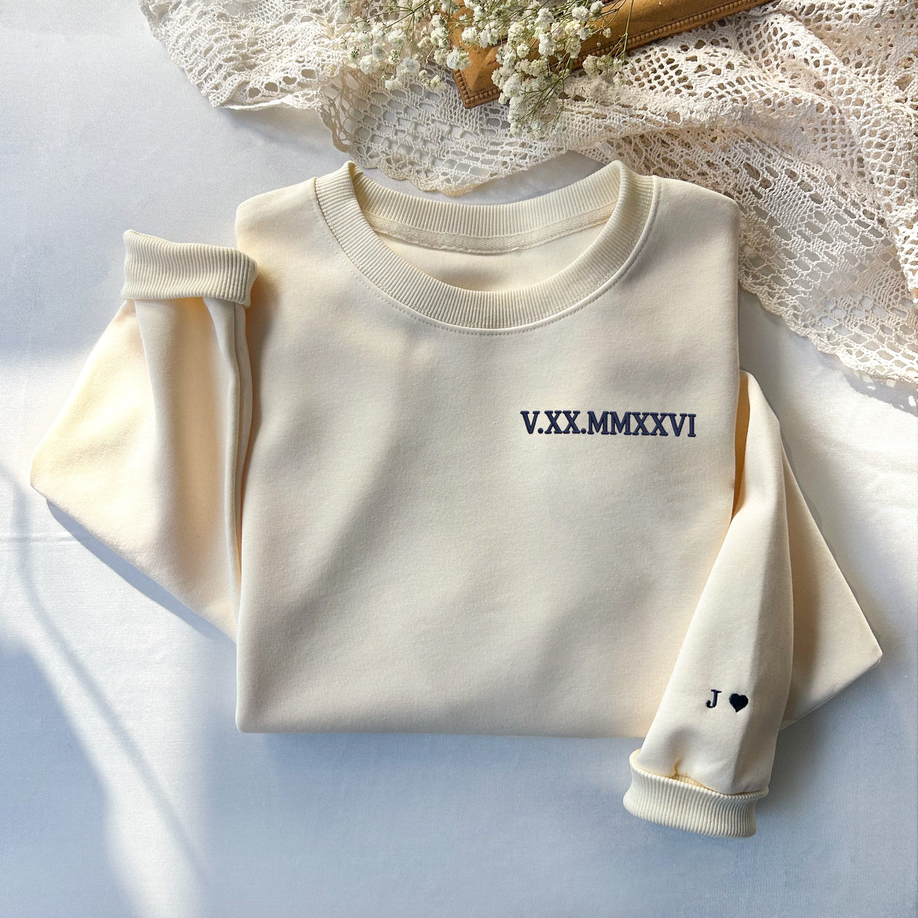Personalized Roman Numeral Sweatshirt