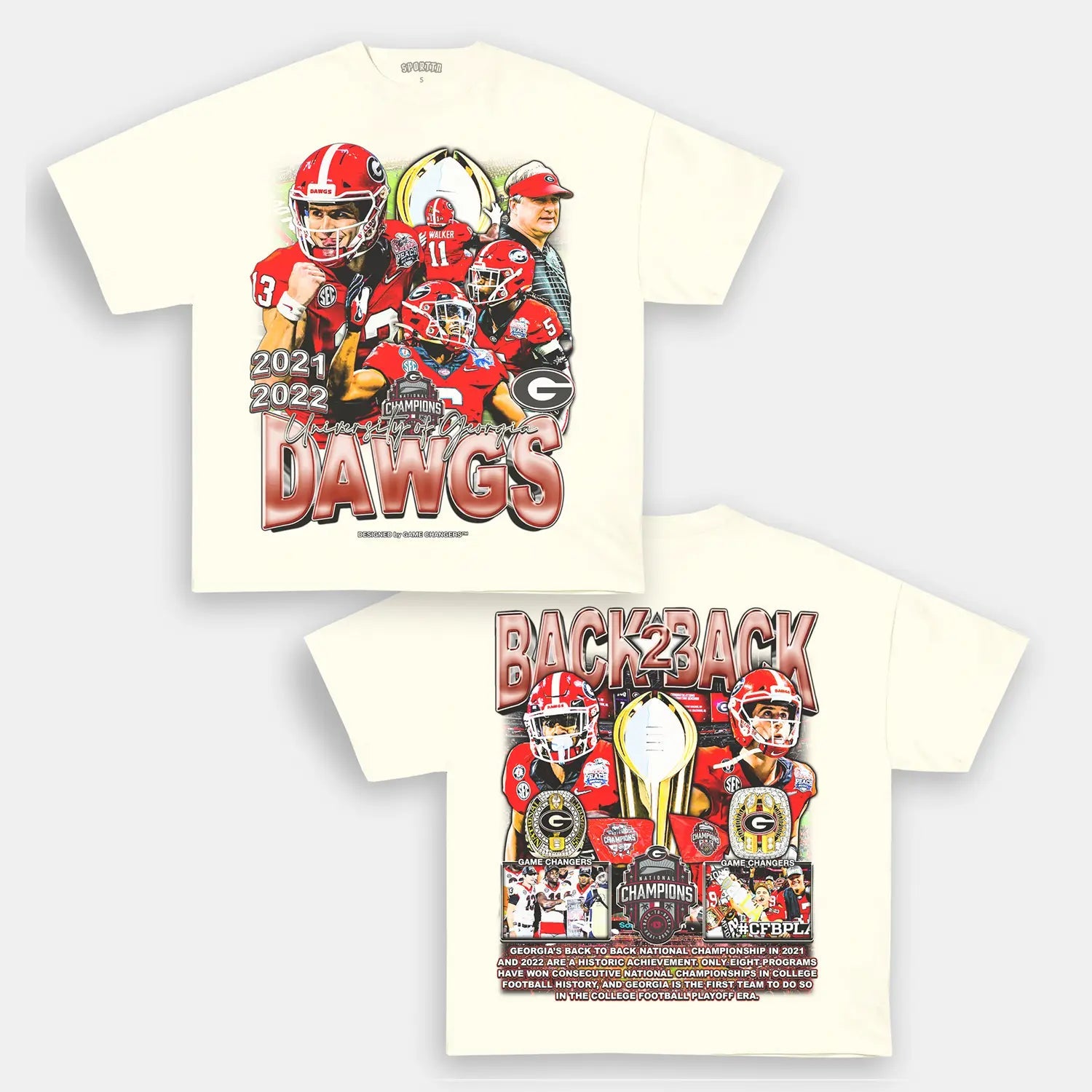 2021 2022 NATIONAL CHAMPS - GEORGIA TEE - DS