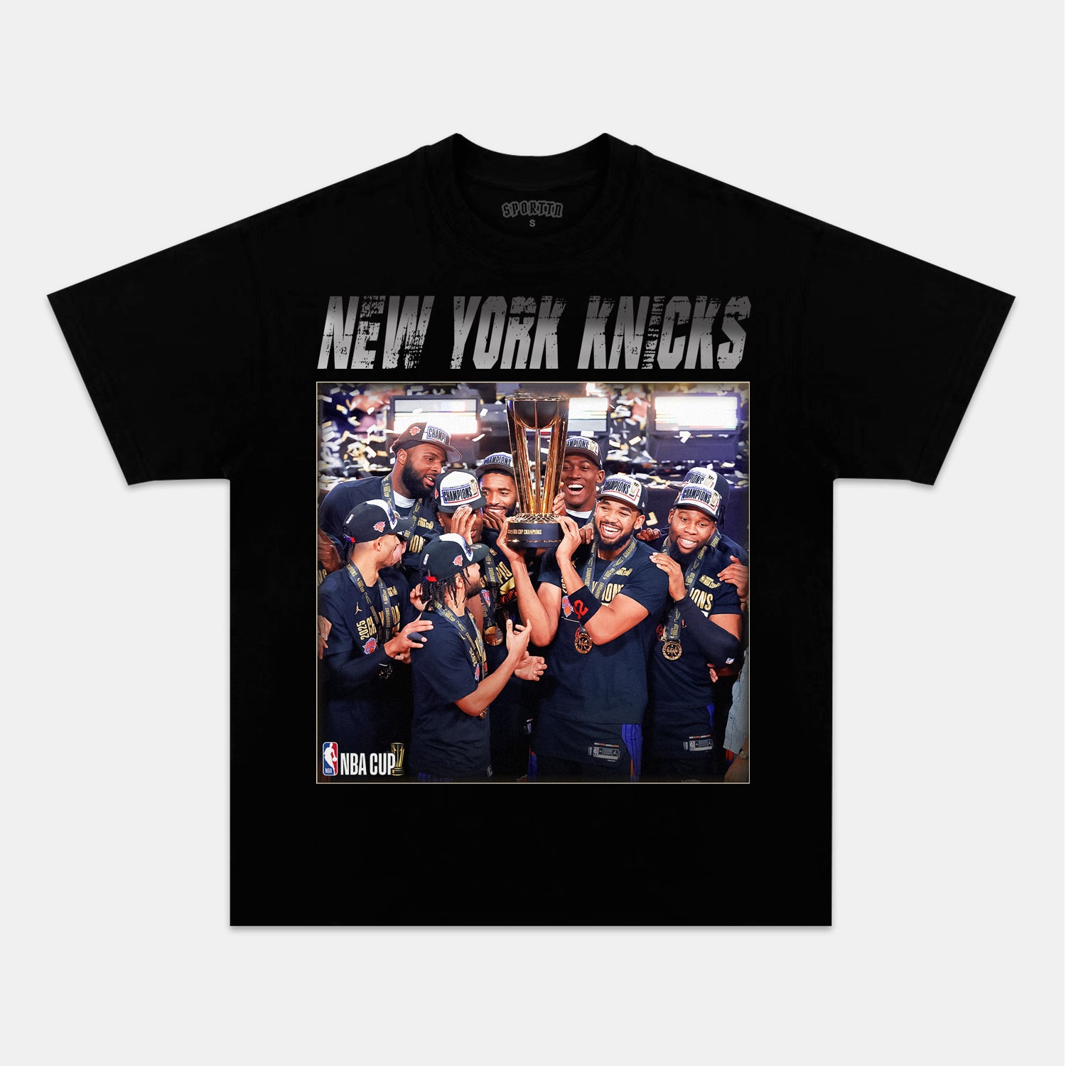 NEW YORK KNICKS NBA CUP CHAMPIONS TEE