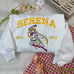 Sailor Moon Embroidered Shirt, Magical Sweatshirt Hoodie Embroidery