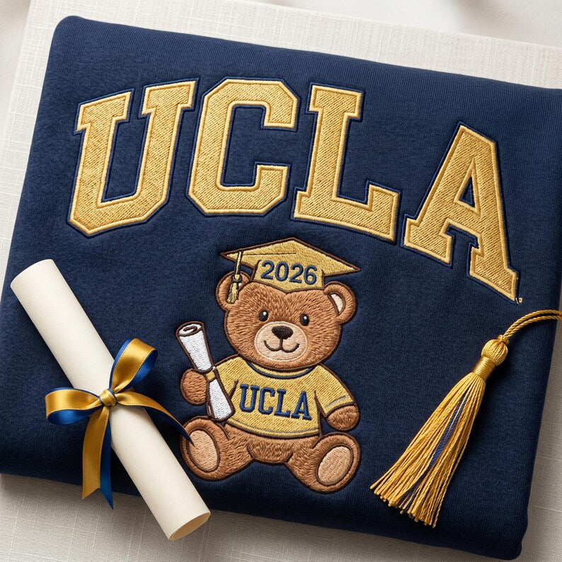 University Graduation Embroidered Sweatshirt