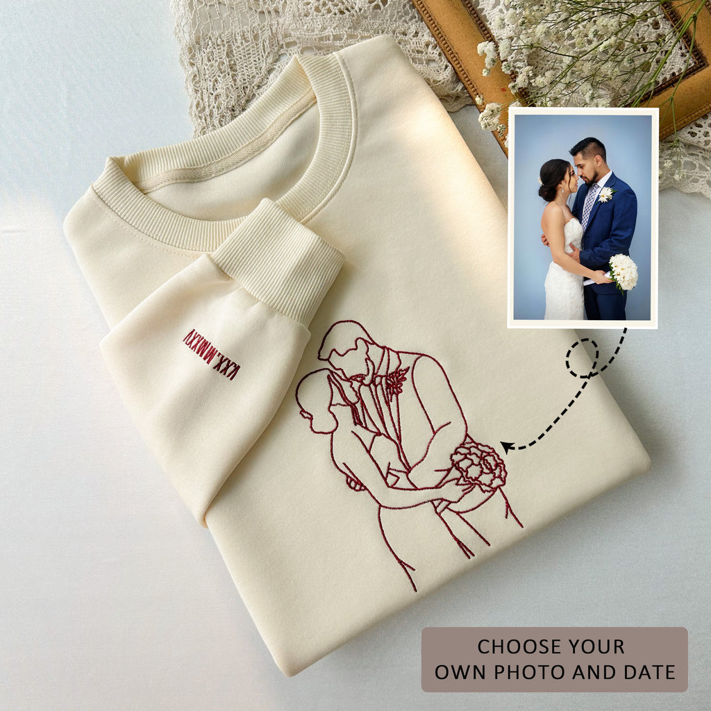 Anniversary Custom Embroidered Sweatshirt Gifts for parents