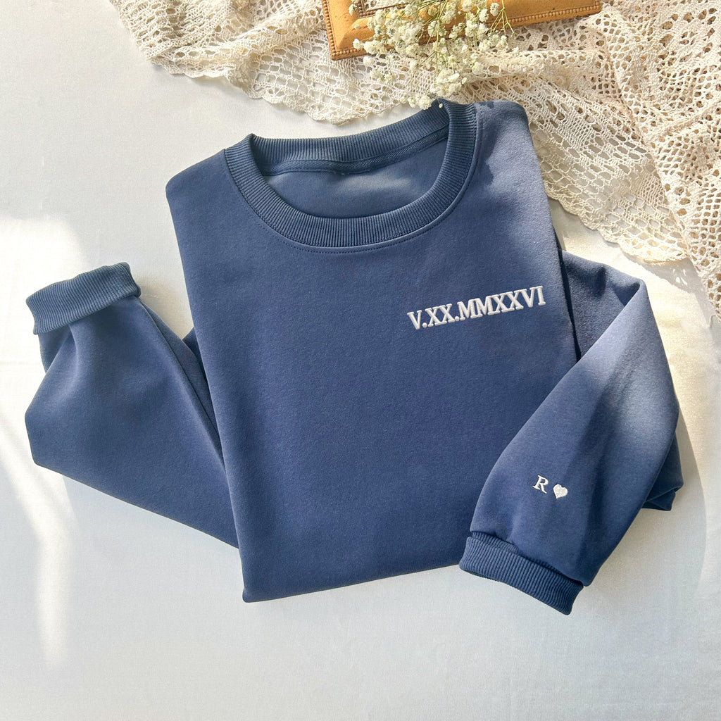 Personalized Roman Numeral Sweatshirt
