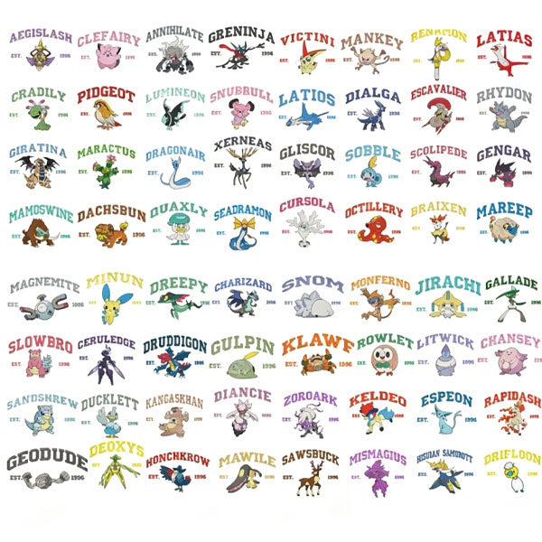 Pokemon Collection Embroidered Sweatshirt