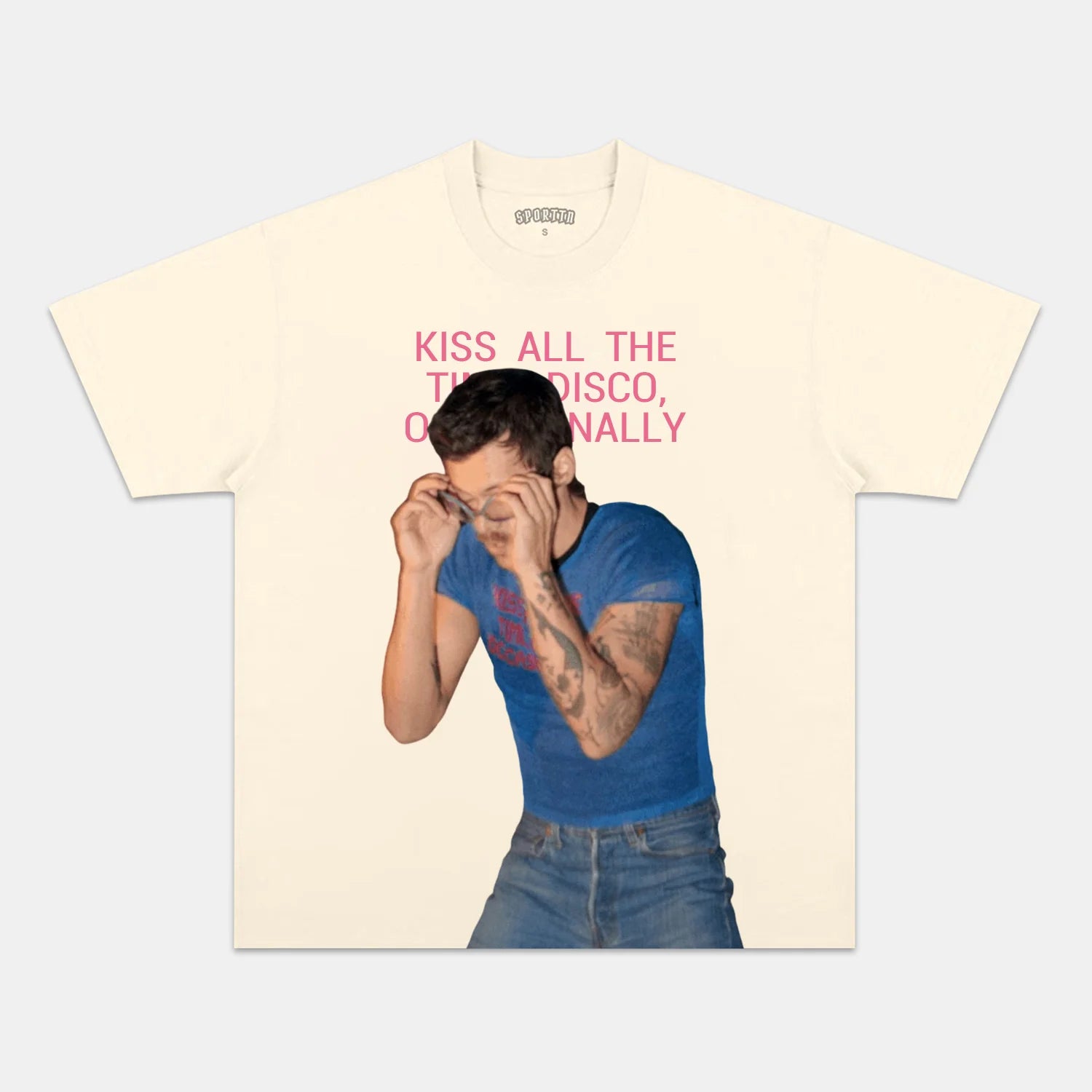 HARRY STYLES & KISS ALL THE TIME. DISCO, OCCASIONALLY V3 TEE