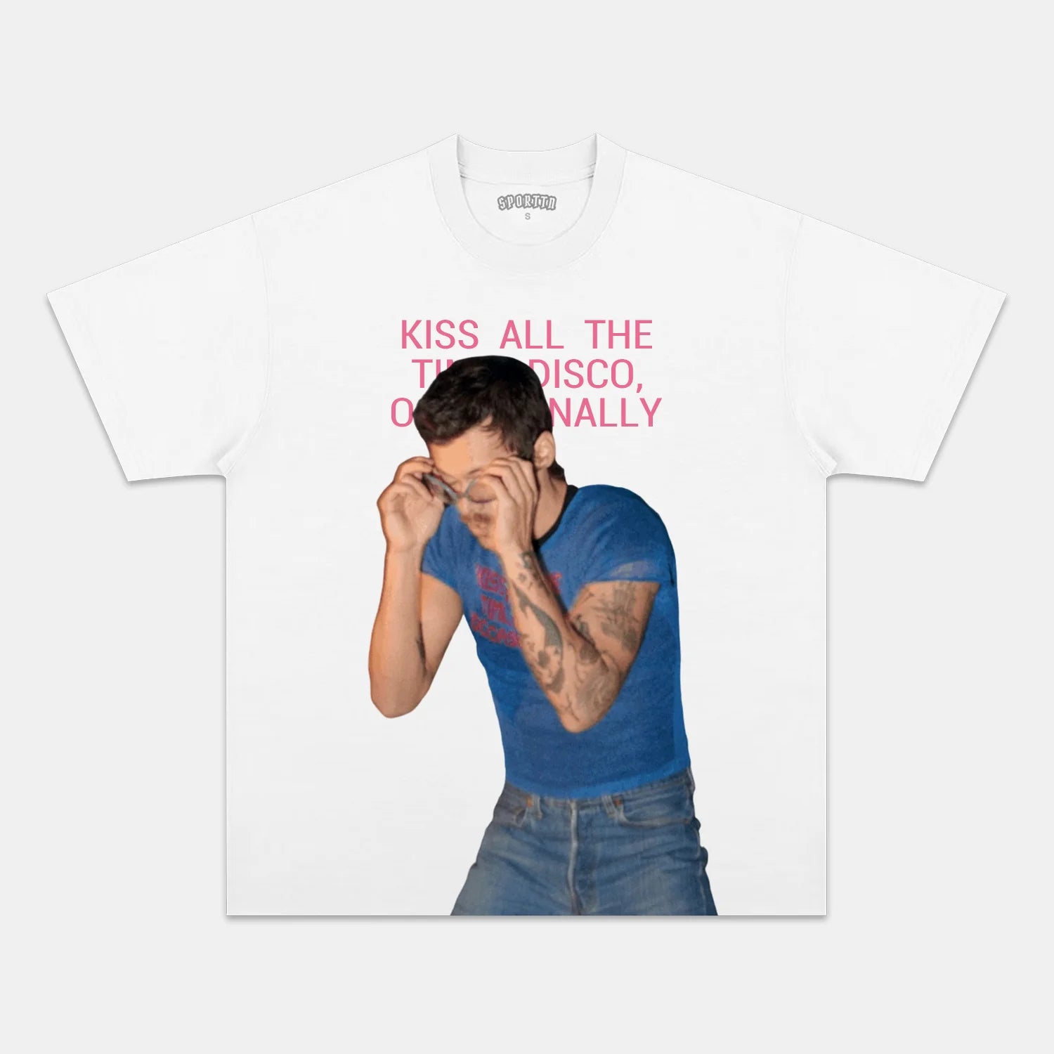 HARRY STYLES & KISS ALL THE TIME. DISCO, OCCASIONALLY V3 TEE