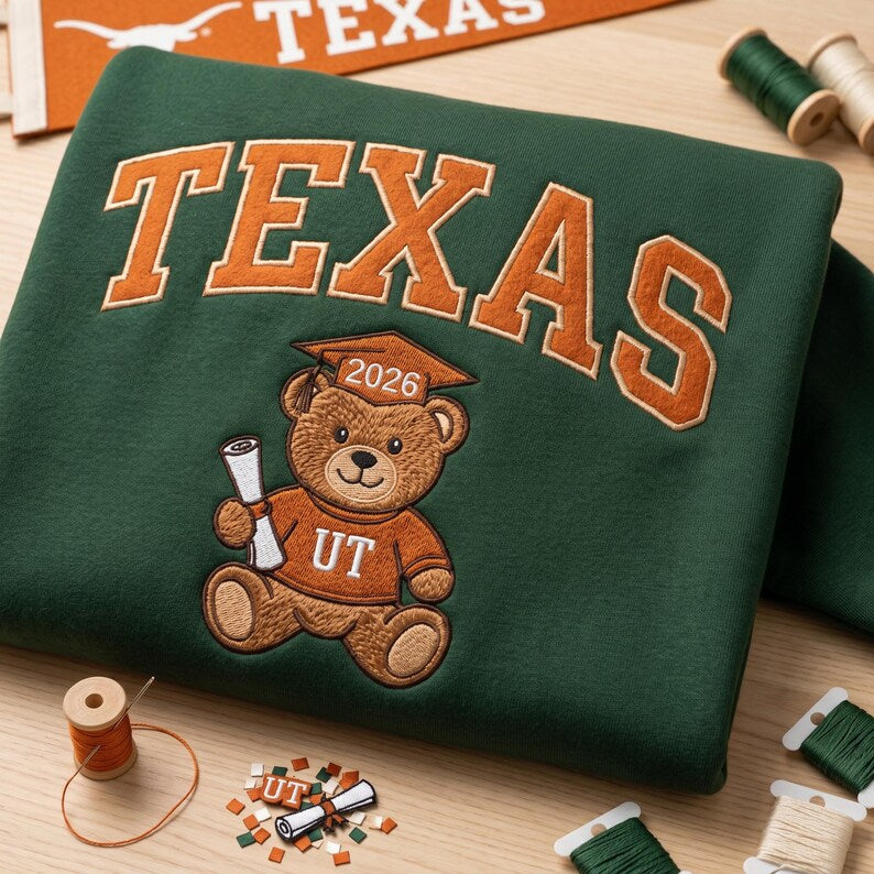 University Graduation Embroidered Sweatshirt