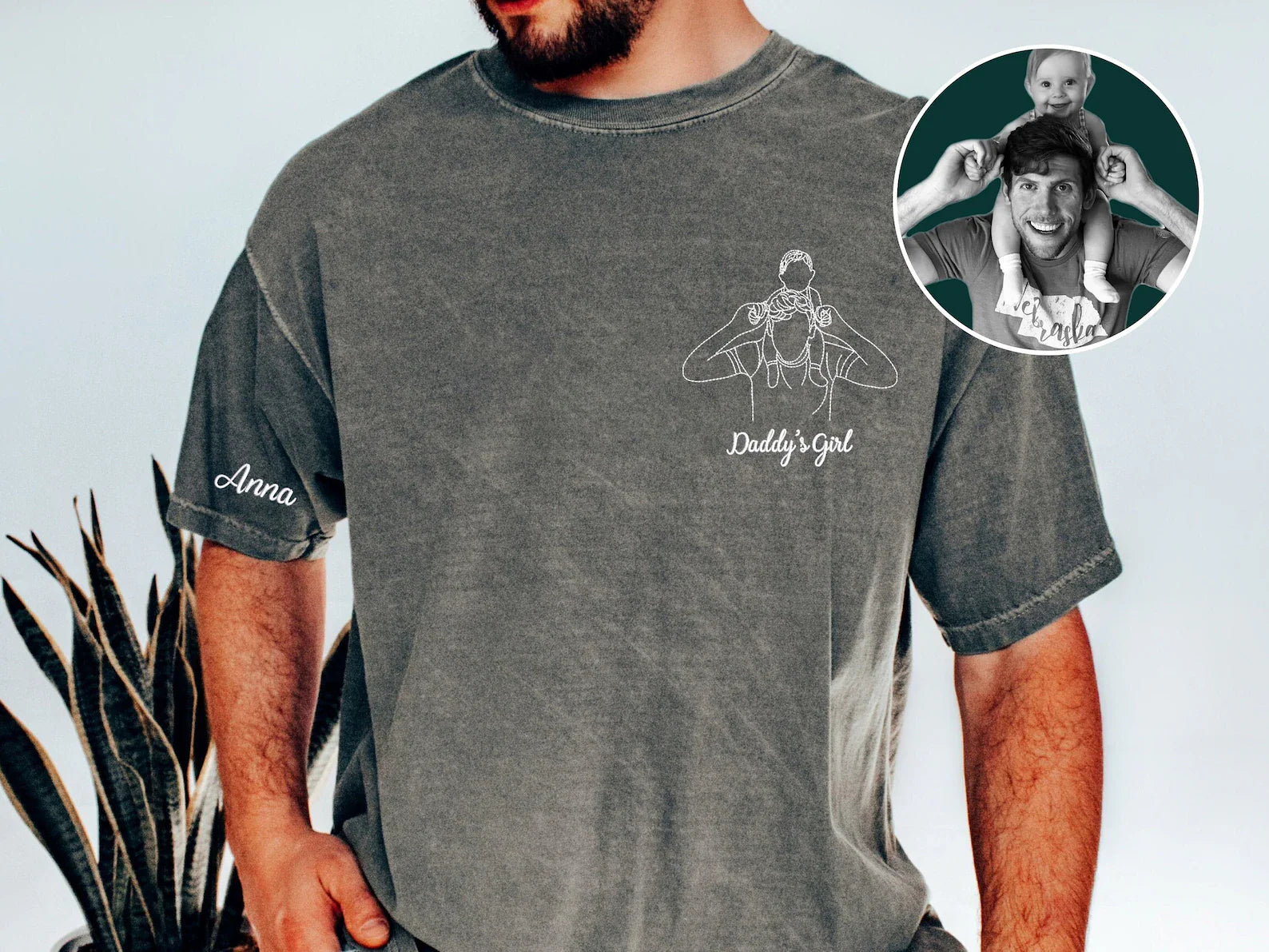 Dad and me-Custom Photo Shirt